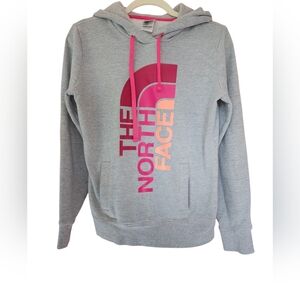 The North Face Hoodie Sweatshirt, Size Small, Gray/Pink, EUC